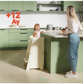 Resim Kule Bend Öğrenme Kulesi Natural Color Menteşeli Model Natural 