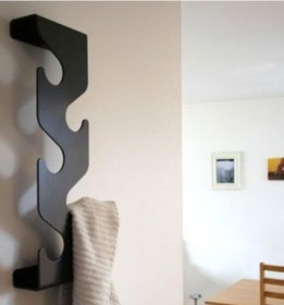 Resim Siyah Metal Duvar Elbise Askılısı Anahtar Askısı Portmanto Çanta Askılık Siyah 