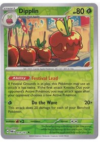 Resim Dipplin Reverse Holo 018/167 - Twilight Masquerade - Pokemon Kartı Mint 