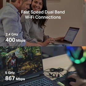 Resim Mercusys MA30N, AC1300 Mbps, Çift Bant, MU-MIMO, Tak ve Çalıştır, Nano Wi-Fi 5 USB Adaptör 