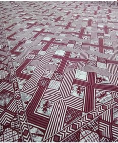 Resim Savan Dokuma Halı Örtüsü 6m² Bordo 