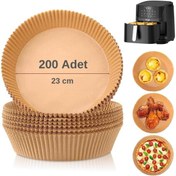 Resim Yui Xiaomi Philips Arzum Tefal Kumtel Uyumlu XXL Hava Fritözü Airfryer Pişirme Kağıdı Yui