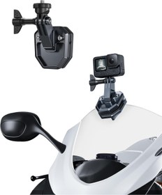 Resim SEWRS 467FHM5GGF4 Cam Klipsi Kamera Montajı, Hızlı Bırakma Motosiklet Cam Kelepçesi Go Pro 13 12 11 1 