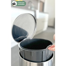 Resim Özbience 12 Lt Pedallı Çöp Kovası, Banyo, Mutfak ve Ofis Temizliği Için 