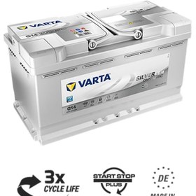Resim Varta 12V 95 Ah Agm Start&Stop Akü G14 - 523340549 