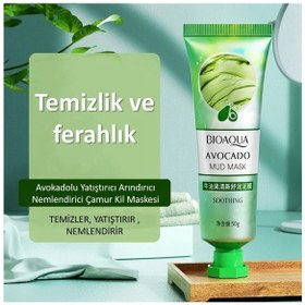 Resim Bioaqua Avokado İçerikli Arındırıcı ve Nemlendirici Çamur Kil Maskesi 50 G 