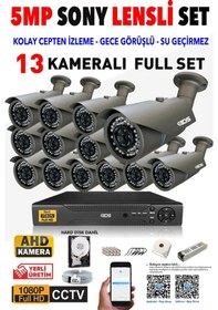 Resim Ids - 13 Kameralı 1080P Fullhd 5Mp Sony Lensli Kamera Seti - 2073 
