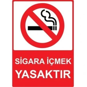 Resim As Güvenlik Sigara Içmek Yasaktır "853" 