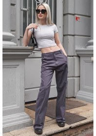 Resim Madmext Füme Straight Fit Kargo Pantolon Mg1601-füme Füme 