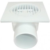 Resim AyrStore Plastik Yer Süzgeci 10x10 cm 50 mm Yandan Çıkış 
