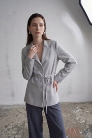 Resim Hiccup MY FASHION Kemerli Krep Blazer Ceket 