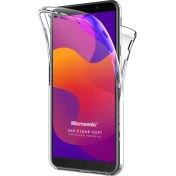 Resim Huawei Honor 9s Kılıf 6 Tarafı Tam Full Koruma 360 Clear Soft Şeffaf Microsonic