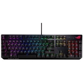 Resim Asus ROG Strix Scope Aura Sync RGB Türkçe NX Red Switch Geniş Ctrl Tuşu Mekanik Oyuncu Klavye 