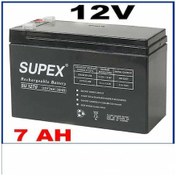 Resim Supex Batarya Kuru Akü12V 7Ah 