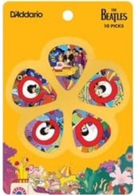 Resim Planet Waves 1cwh2-10b7 Beatles Yellow Submarine Pena Thin 10'lu Paket 50. Yıl Özel - Koleksiyonluk - Esnek 