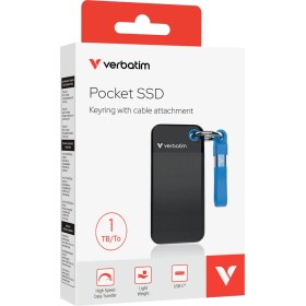 Resim Verbatim 32191 Pocket 1tb Taşınabilir SSD USB 3.2 Mavi - 1000MB/1000MB 