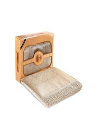 Resim Kutulu Seccade - Krem Renk 