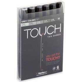 Resim Touch Twin Marker Seti 6 Renk Gri Tonlar 