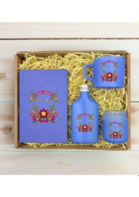 Resim Bk Gift Kişiye Özel İsimli Dtf Anne Temalı Mavi Defter & Kahve Fincanı & Kolonya & Mum Hediye Seti-6, Anneye Hediye, Anneler Günü Hediyesi Kobitmeyenc 
