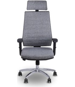 Resim Londra Gri Keten Kumaş Yönetici Koltuğu Gri 