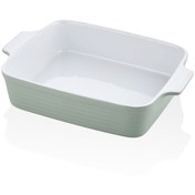 Resim Lamedore 1FK-3066SGR Brandani Dikdörtgen Yeşil Fırın Kabı 33x23x7cm 