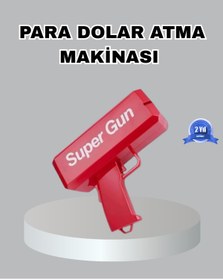 Resim AyrStore Para Saçma Makinesi Kırmızı Model 100’Lü Para Hediyeli 