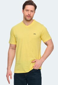 Resim Slazenger SARGON KTN Erkek Tişört Açık Sarı 
