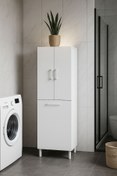 Resim AZZURİ Azzuri Asya Kirli Çamaşır Sepetli Banyo Kiler Oyuncak Çok Amaçlı Dolap Azr-10-11 