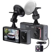 Resim 3 Kamera Lensi 3 İnç Ips Ekran Wifi Araç İçi Kamera 1080p Arabalar İçin Gece Görüşlü Araç Kamerası 32g 