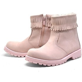 Resim Raker Chiron Hakiki Deri Pembe Fermuarlı Kız Çocuk Bot Çizme Pembe 