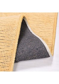 Resim Çam Halı Crea Decolux Azade 8202 Sarı Özel Kaymaz Tabanlı Pamuk Dokuma Kilim - 80x150 