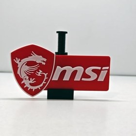 Resim MSI Logolu Ayarlanabilir Ekran Kartı Tutucu - GPU Sarkma Önleyici Yükseklik Ayarlı Destek Aparatı (60mm - 105mm) 