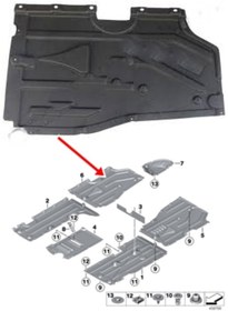 Resim Bmw F25 F26 Alt Kaplama Yan-Arka Sağ 51757213674 