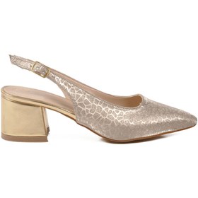 Resim aspor Altın Kadın Abiye Ayakkabı 