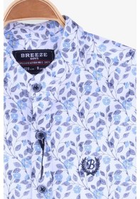 Resim Breeze Erkek Çocuk Gömlek Çiçek Desenli Beyaz (8-14 Yaş) (546543190) 