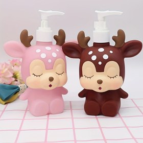 Resim Sevimli Karikatür Baskılı Pompalı Şişe, Plastik, Serbest Duran, Elektriksiz, Kreş, Çocuklar, Banyo Duşu 