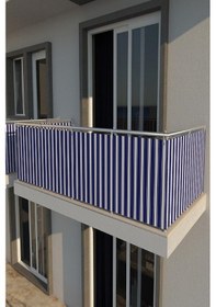 Resim Branda Balkon Demiri Perdesi , Korkuluk Perdesi +++ En X Boy +++ 4 Tarafı Bağcıklı Diğer 