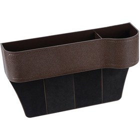 Resim Ximistore9 Premium Pu Deri Koltuk Arası Organizatör - Kahverengi, Bardaklık Ve Depolama 