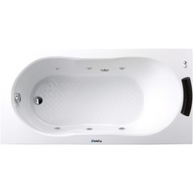 Resim Renkli Düz Küvet | Jakuzi | Caddebostan | Sanacryl - 75x180 / Siyah/Beyaz / 1 Kişilik 