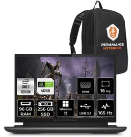Resim DELL Alienware M16 i7-13700HX 96GB RAM 256GB SSD RTX4060\u002F8GB 165HZ 16 QHD+ W11 