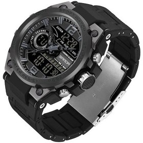 Resim Yingfu Sanda 9010 Dijital/analog Kol Saati Siyah/ Siyah 