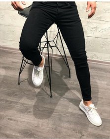 Resim Skınny Erkek Jeans Pantolon Siyah 