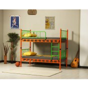 Resim Avensis Carme Çift Kişilik Ranza Turuncu-Yeşil 90x200x175 Cm 