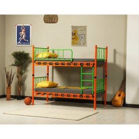 Resim Avensis Carme Çift Kişilik Ranza Turuncu-Yeşil 90x200x175 Cm 
