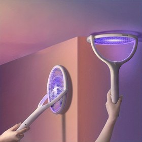 Resim 90 Derece Dönebilen Sivrisinek Öldürücü Lamba Elektrikli Şok 365nm UV Işık Böcek Zapper Tuzak Sinekler Yaz Sinek Sallayıcı Ev, Bahçe, Otel, Restoran için 