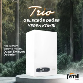 Resim Ferroli Bluehelix Trio 28 Kw Yoğuşmalı Kombi 