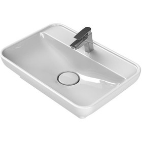 Resim Turkuaz Seramik Lal 60x42 cm Tezgah Üstü Lavabo 