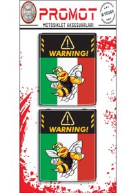 Resim Vespa 3d Damla Logo 2 Li Sticker 15 