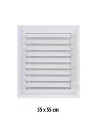 Resim Beyaz Plastik Menfez (Panjur) 55X55 