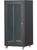 Resim Setrack 19" 42U 600x800 Camlı Tekerlekli Rack Kabinet 